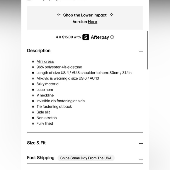 Princess Polly ATHENIA MINI DRESS NAVY Plus Size 20 - Picture 13 of 15